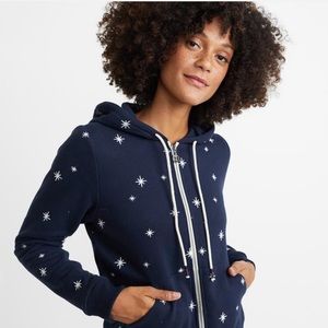 Marine Layer Signature Lined Hoodie In Night Sky
